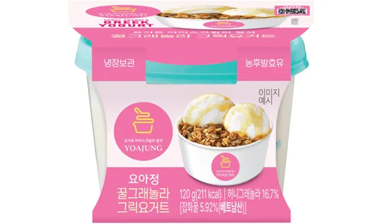 편의점 GS25 요아정 아이스크림 꿀그래놀라 그릭요거트 가격, 칼로리 - 비공식센터